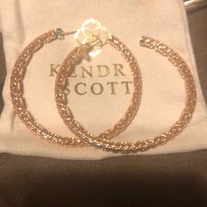 Kendra Scott rose gold earrings , very nice